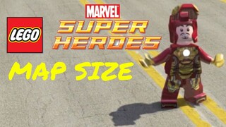 HOW BIG IS THE MAP in Lego Marvel Super Heroes? Run Across the Map