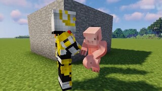 Minecraft: If Minecraft stones and diamonds are swapped, Ah Qing of stone armor