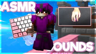 Keyboard + Mouse Sounds ASMR (Handcam) | Hypixel Bedwars