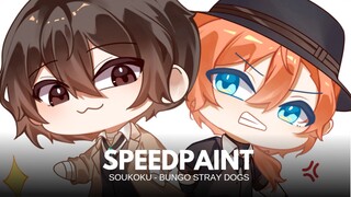 SOUKOKU / DOUBLE BLACK | SPEEDPAINT | COLOURING PROCESS