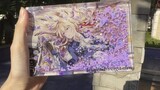 Màn hình gai dầu hai lớp màu tím siêu đẹp