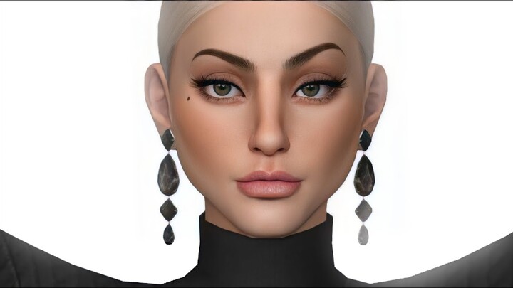 LADY GAGA || The Sims 4 CAS (+full cc list)