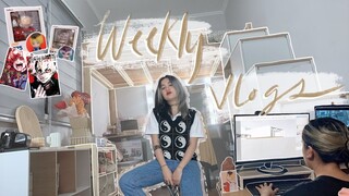 weekly vlog 👩🏻‍💻 | WFH series, manga haul, nendoroid unboxing, workouts, fujoshi life