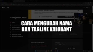 Cara ganti nama dan tagline Valorant