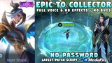 New Ling Epic To Collector Skin Script No Password | Ling Serene Plume Collector Skin Script | MLBB