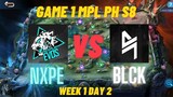BLCK VS NXPE GAME 1 BLACKLIST INTERNATIONAL VS NXP EVOS | MPL PH SEASON 8 |  WEEK 1 DAY 2