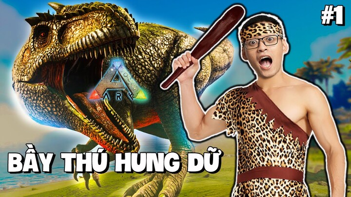 (ARK #1)  HAKY CÙNG ĐỒNG BỌN SINH TỒN GIỮA BẦY KHỦNG LONG HUNG DỮ, THU PHỤC SIÊU THÚ ĐẦU TIÊN