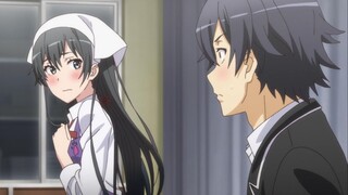 "Yukino is so cute even when she secretly watches the teacher's reaction."