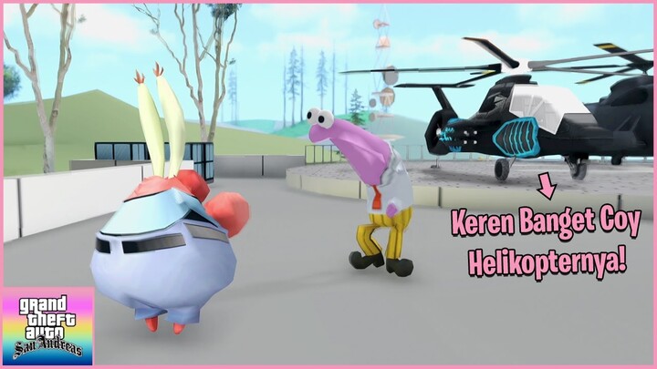 TUAN KRAB BELI HELIKOPTER UNTUK PEARL - GTA Lucu Spongebob