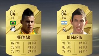 Neymar vs Di Maria Fifa Card Evolution