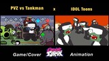 PVZ vs Tankman BAD BASH (Plants VS Rappers) | GAME x FNF Animation