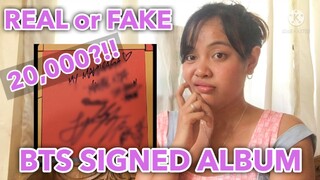 BTS SIGNED ALBUM FOR 20,000?!! LEGIT OR FAKE? | ANOTHER KPOP MERCH SCAM?