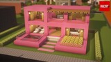Easy pink house for 1.18 Minecraft