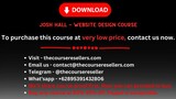 Josh Hall - Website Design Course