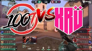 100 Thieves vs KRÜ Esports - HIGHLIGHTS _ Champions Tour 2024_ Americas Stage 1