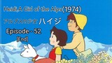 Alps no Shoujo Heiji (Heidi, A Girl of the Alps-1974)Eng Sub Episode - 52 [The End]