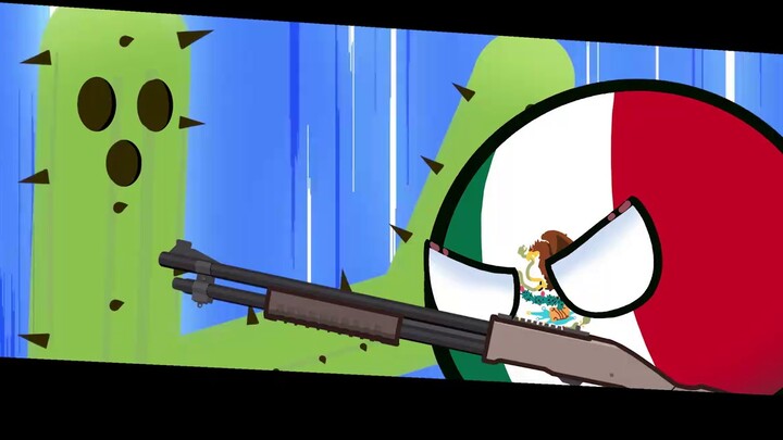 [Polandball] This is how his body stopped working after he accidentally shot a cactus with a shotgun