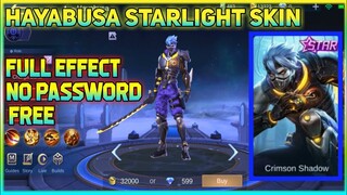 NEW!! SCRIPT HAYABUSA STARLIGHT SKIN +FULL EFFECT