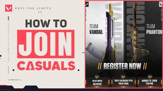 HOW TO JOIN CASUALS: VANDAL VS PHANTOM