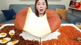 Amazing Giant Size Cheese Ball 🧀 Challenge ! with Buldak Ramen Recipe Mukbang ASMR Ssoyoung