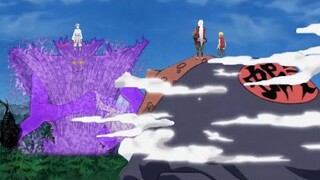 Susano'o di Curi - Urashiki Menggunakan Susano'o Sasuke Untuk Melawan Jiraiya