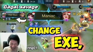 Change EXE, gagal "SAVAGE" ||  Mobile legends