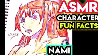 ✏️ [ASMR] | DRAWING ANIME CHARACTERS | NAMI from One Piece | Character Fun Facts #Shorts