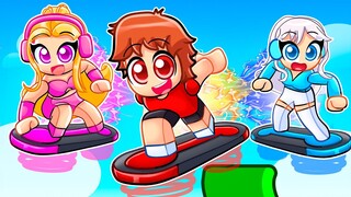 Roblox Obby but you're on a Hoverboard With MY CRAZY FAN GIRLS...