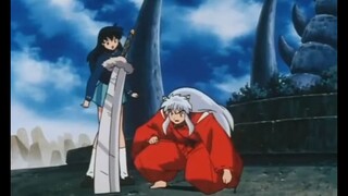 Inuyasha menumbangkan Sesshomaru dengan pedangnya💀🥶