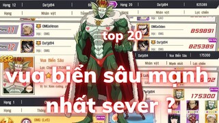 One Punch Man: The Strongest VNG, Show Con ACC Khủng,Nạp 4tr, Top 20 Sever Có Vua Biển Sâu Mạnh Nhất