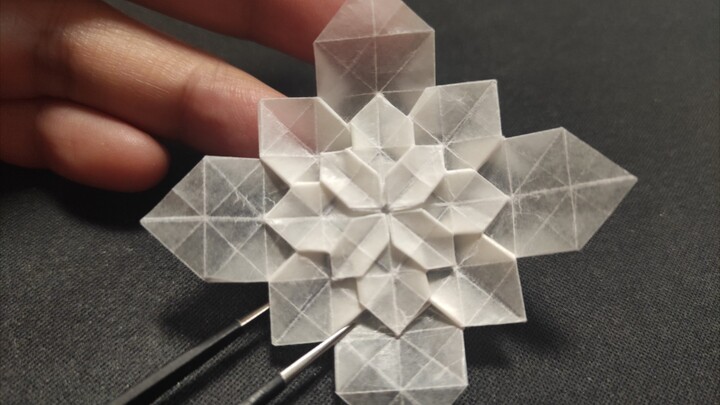 折纸镶嵌几何花，挑战9cm小尺寸，这款是我真爱啊！