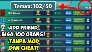 CARA SUPAYA BISA ADD FRIEND MELEBIHI 50 ORANG DI GAME STUMBLE GUYS!!