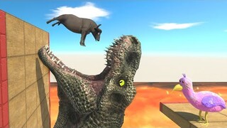 Jump Over Deadly Mouth - Animal Revolt Battle Simulator