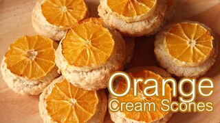 ครีมสโคนส้ม orange cream scone l ครัวป้ามารายห์