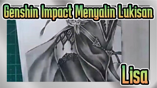 [Genshin Impact Menyalin Lukisan] Lisa (Yang dapat dikenali dengan mudah dari kakinya)