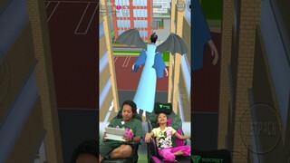 LEIKA AJARIN AYAH PAKAI JETPACK MALAH GAK BISA-BISA #sakuraschoolsimulator #leikagaming #familygame