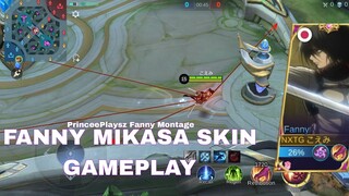 FANNY MIKASA SKIN GAMEPLAY | MLBB