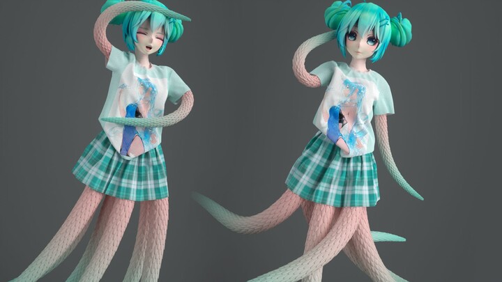 [So weird] Tentacle Girl wants to fall in love with you~ These tentacles are so flexible~