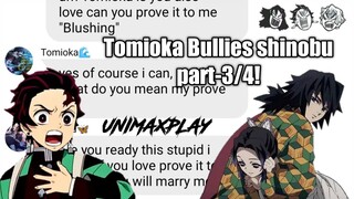 Tomioka Bullies shinobu part-3/4 / Demon slayer Text / •Hint to future video•