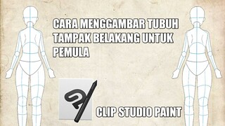 Cara Menggambar Tubuh Tampak Belakang Untuk Pemula | Tutorial Only