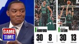 NBA GameTime reacts to Celtics beat Bucks after Jayson Tatum & Al Hordford both go off for 30 points