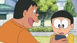 Đôrêmon: Nobita lấy cây gậy di chuyển và dùng nó để chơi khăm ông chồng nhỏ