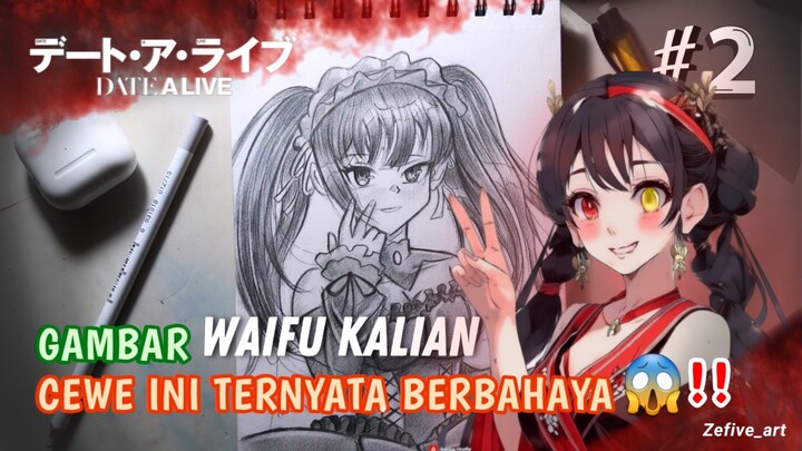 Kurumi Tokisaki Secantik ini kahh...🤗 | Drawing Date A Live Part 2