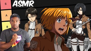 [ASMR] Tingly Attack on Titan Tier List