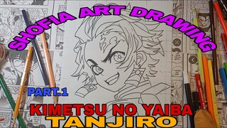 drawing TANJIRO KIMETSU NO YAIBA part.1