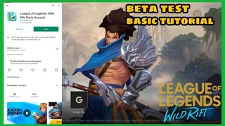 League Of Legends Wild Rift Beta Test (LoL Mobile) | First Impression Basic Tutorial