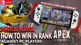 AS A DISADVANTAGE SWITCH PLAYER IN PC RANK, CAN WE WIN? APEX LEGENDS NINTENDO SWITCH FULL GAMEPLAY
