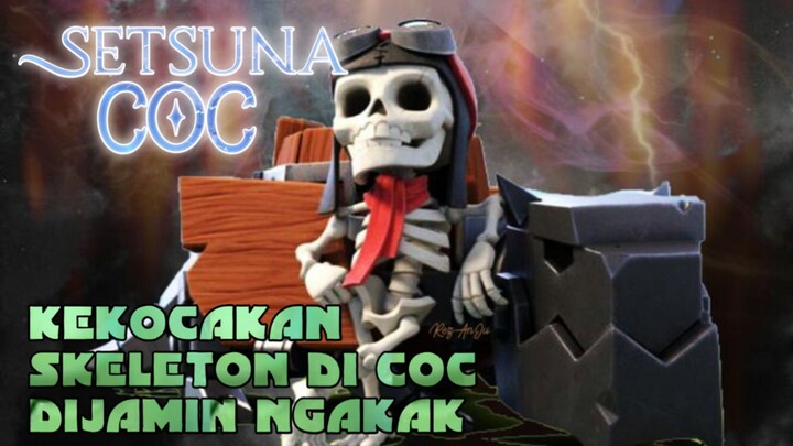 Kekocakan Skeleton Di Coc dijamin ngakak | Clash of clans indonesia