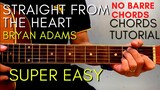 Bryan Adams - Straight From The Heart Chords (EASY GUITAR TUTORIAL) for Acoustic Cover