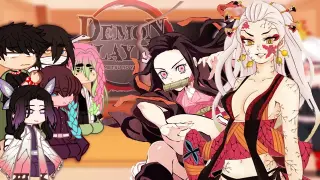 ✨Hashiras react to Nezuko vs Daki -- Gacha Club -- Demon Slayer✨